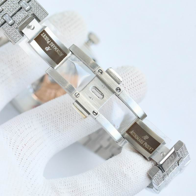 Audemars Piguet 15400OR.OO.1220OR.02 Royal Oak Selfwinding Iced Out Moissanite 42x10mm