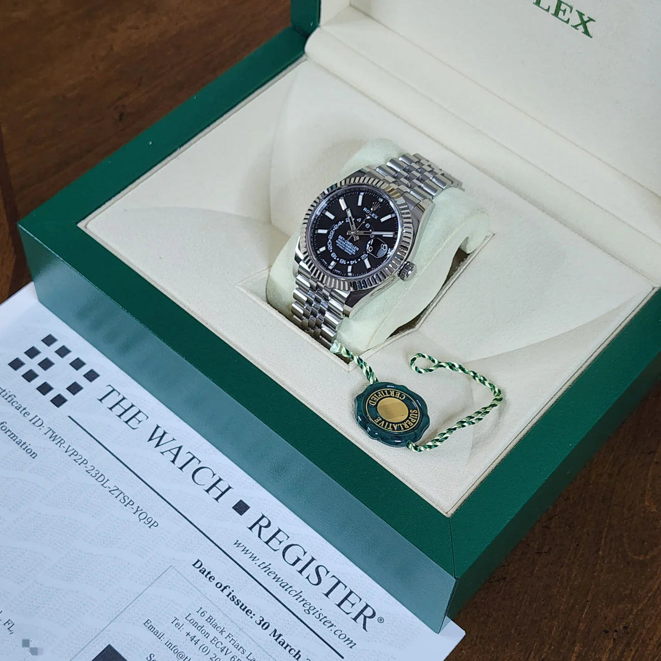 ROLEX SKY-DWELLER BLACK DIAL 42MM
