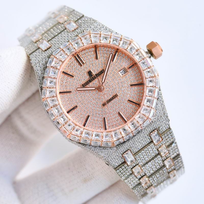 Audemars Piguet 15400OR.OO.1220OR.02 Royal Oak Selfwinding Iced Out Moissanite 42x10mm