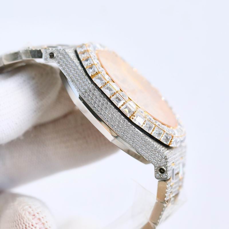 Audemars Piguet 15400OR.OO.1220OR.02 Royal Oak Selfwinding Iced Out Moissanite 42x10mm