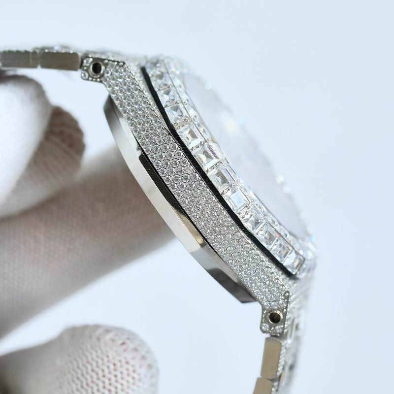 Audemars Piguet 15400OR.OO.1220OR.02 Royal Oak Selfwinding Iced Out Moissanite 42x10mm