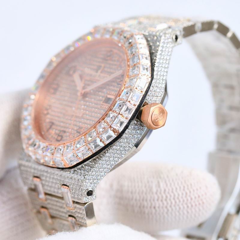 Audemars Piguet 15400OR.OO.1220OR.02 Royal Oak Selfwinding Iced Out Moissanite 42x10mm