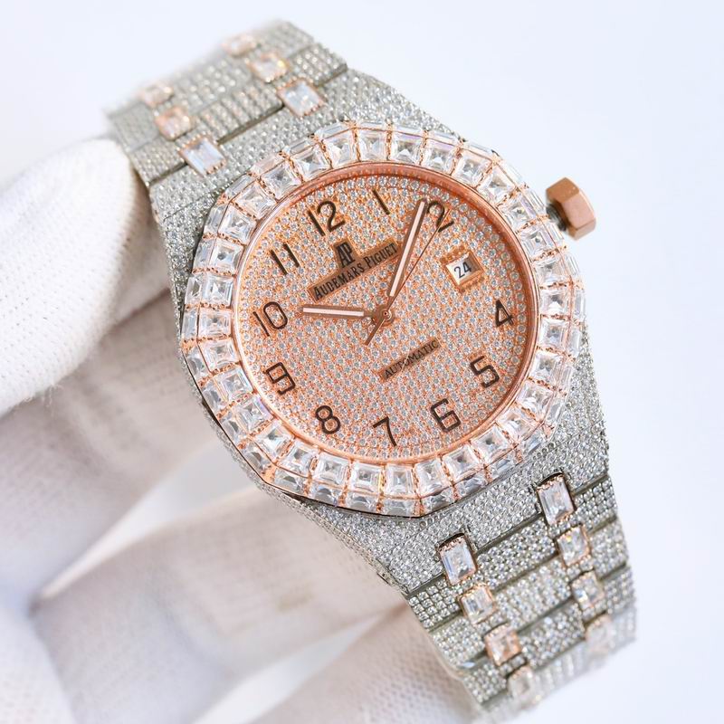 Audemars Piguet 15400OR.OO.1220OR.02 Royal Oak Selfwinding Iced Out Moissanite 42x10mm