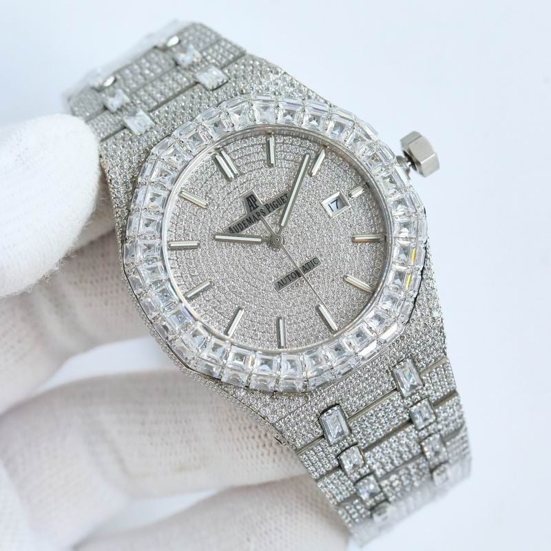 Audemars Piguet 15400OR.OO.1220OR.02 Royal Oak Selfwinding Iced Out Moissanite 42x10mm