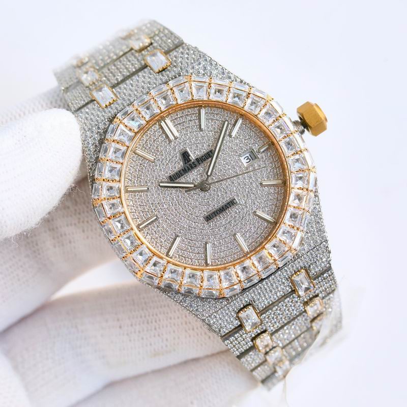 Audemars Piguet 15400OR.OO.1220OR.02 Royal Oak Selfwinding Iced Out Moissanite 42x10mm