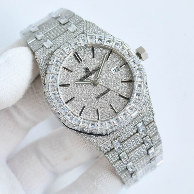 Audemars Piguet 15400OR.OO.1220OR.02 Royal Oak Selfwinding Iced Out Moissanite 42x10mm