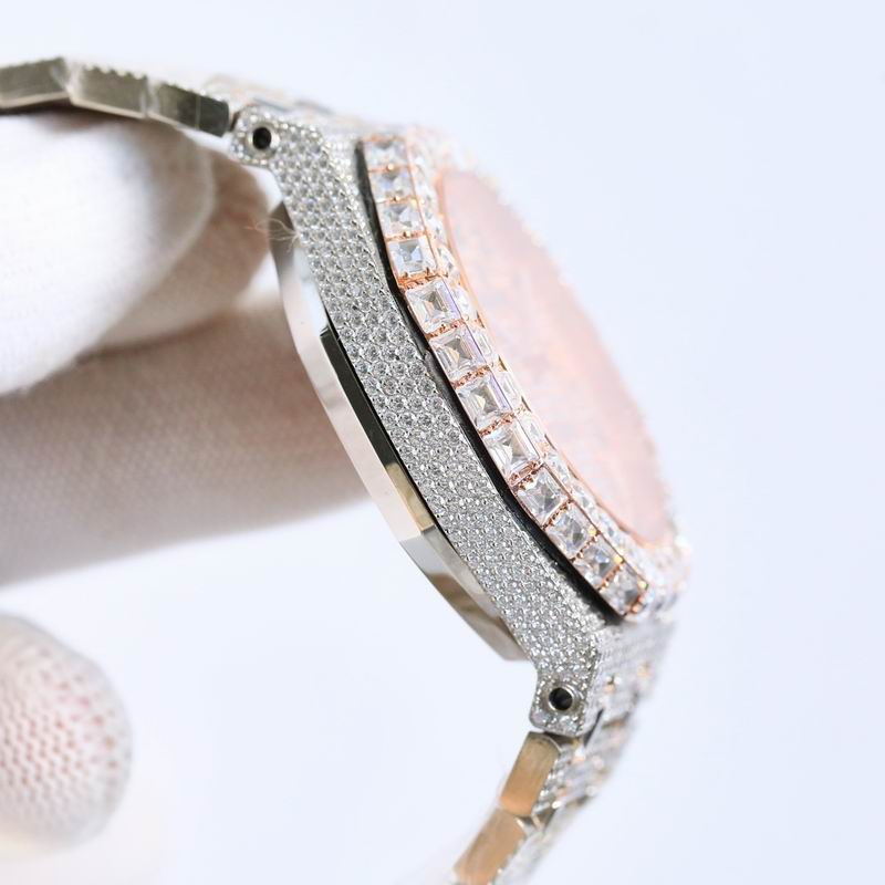 Audemars Piguet 15400OR.OO.1220OR.02 Royal Oak Selfwinding Iced Out Moissanite 42x10mm