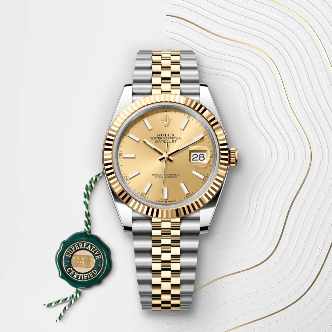 Rolex Datejust 41 Oyster, 41 mm, Oystersteel and yellow gold