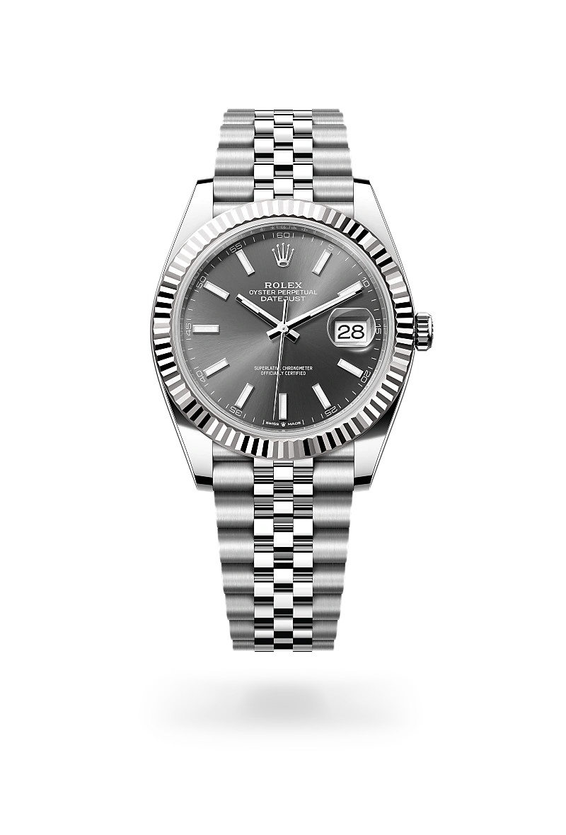 Rolex Datejust 41 Oyster, 41 mm, Oystersteel and white gold