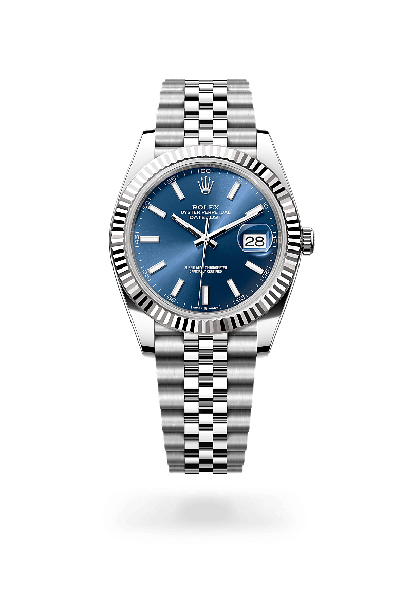 Rolex Datejust 41 Oyster, 41 mm, Oystersteel and white gold
