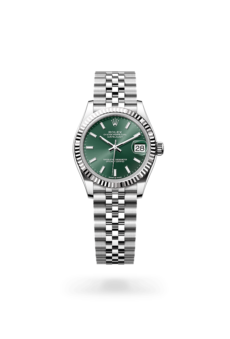 Rolex Datejust 31 Oyster, 31 mm, Oystersteel and white gold