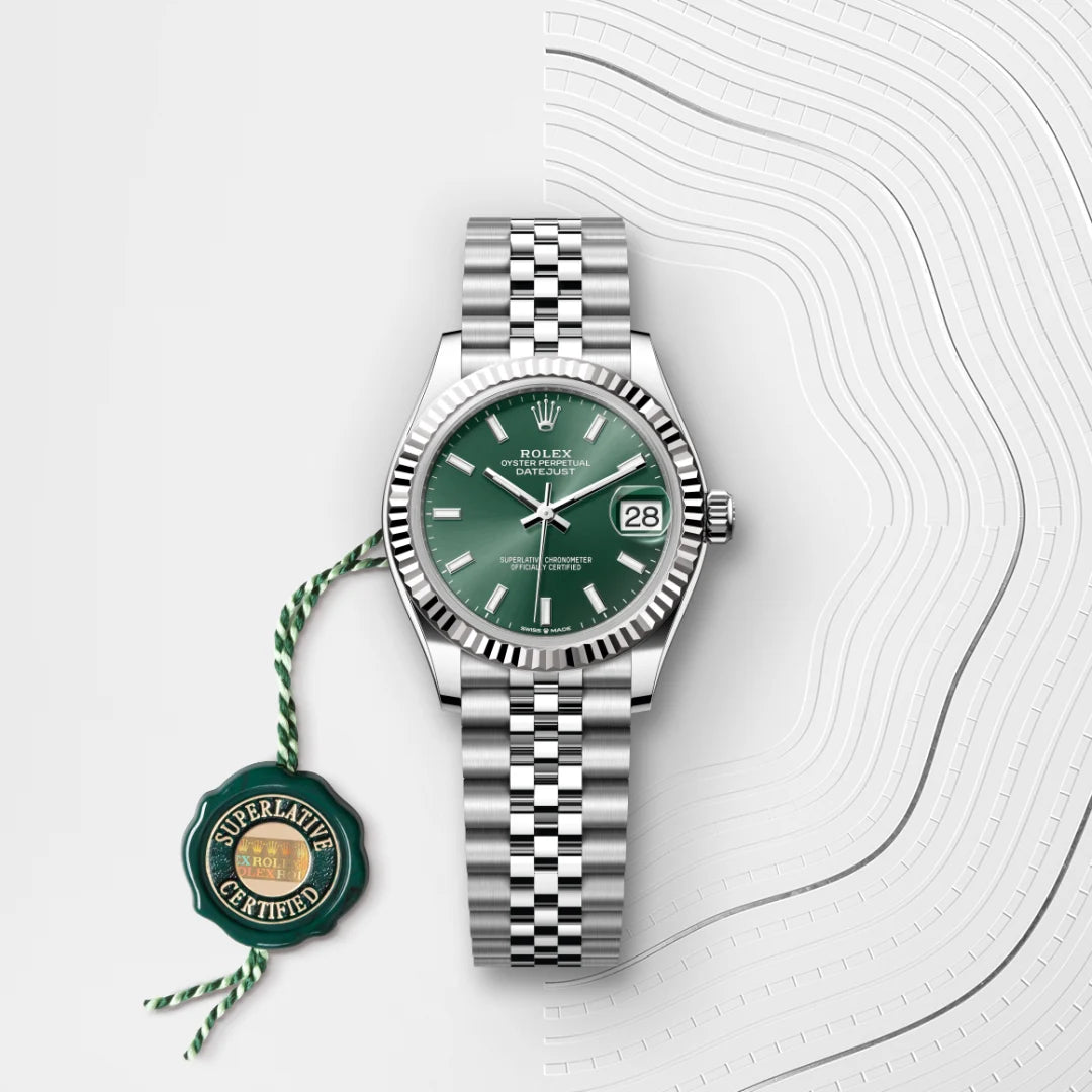 Rolex Datejust 31 Oyster, 31 mm, Oystersteel and white gold