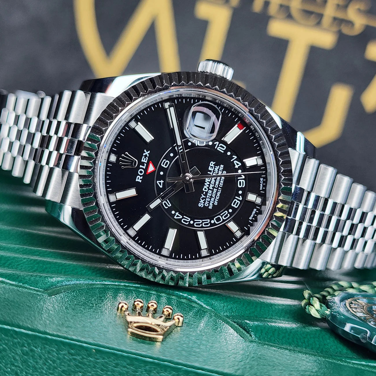 ROLEX SKY-DWELLER BLACK DIAL 42MM