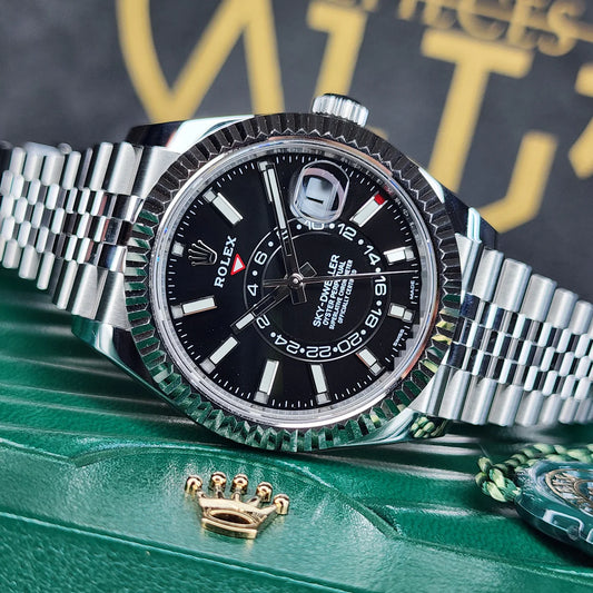 ROLEX SKY-DWELLER BLACK DIAL 42MM