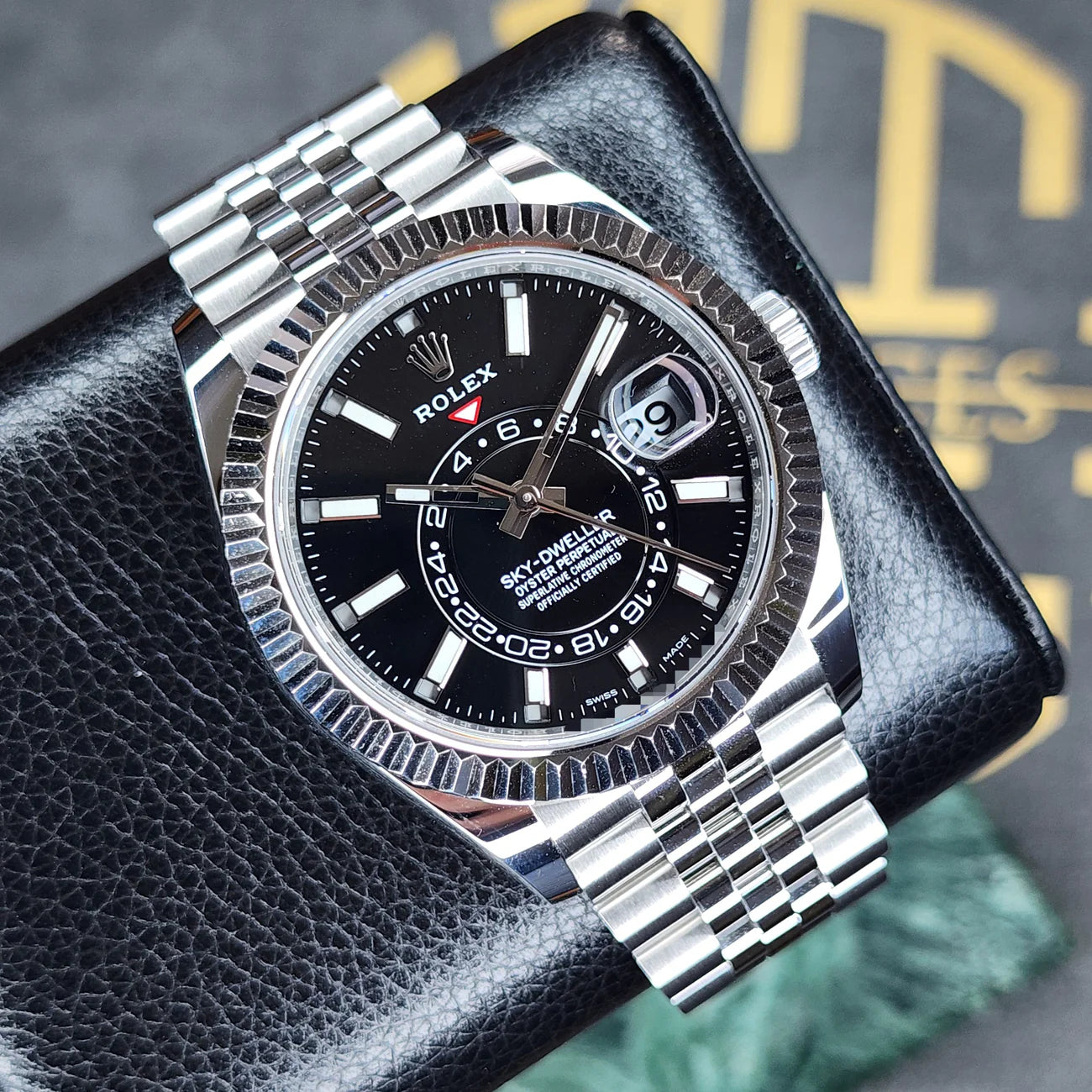 ROLEX SKY-DWELLER BLACK DIAL 42MM