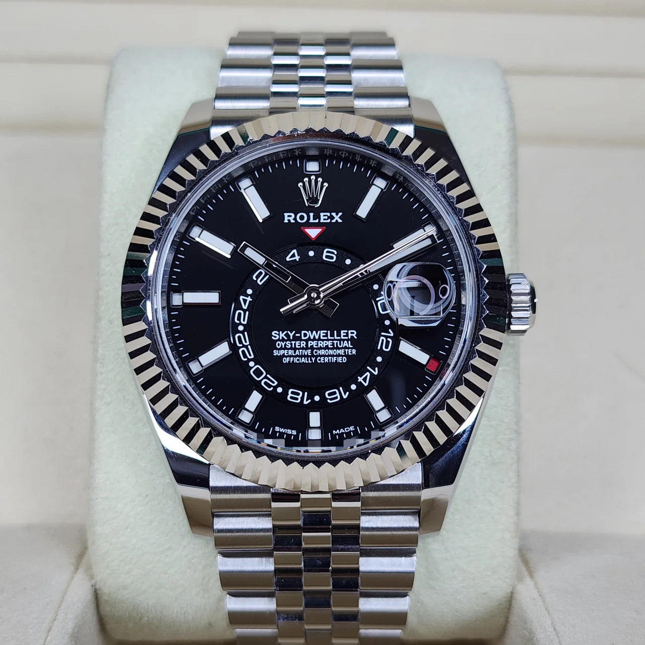 ROLEX SKY-DWELLER BLACK DIAL 42MM