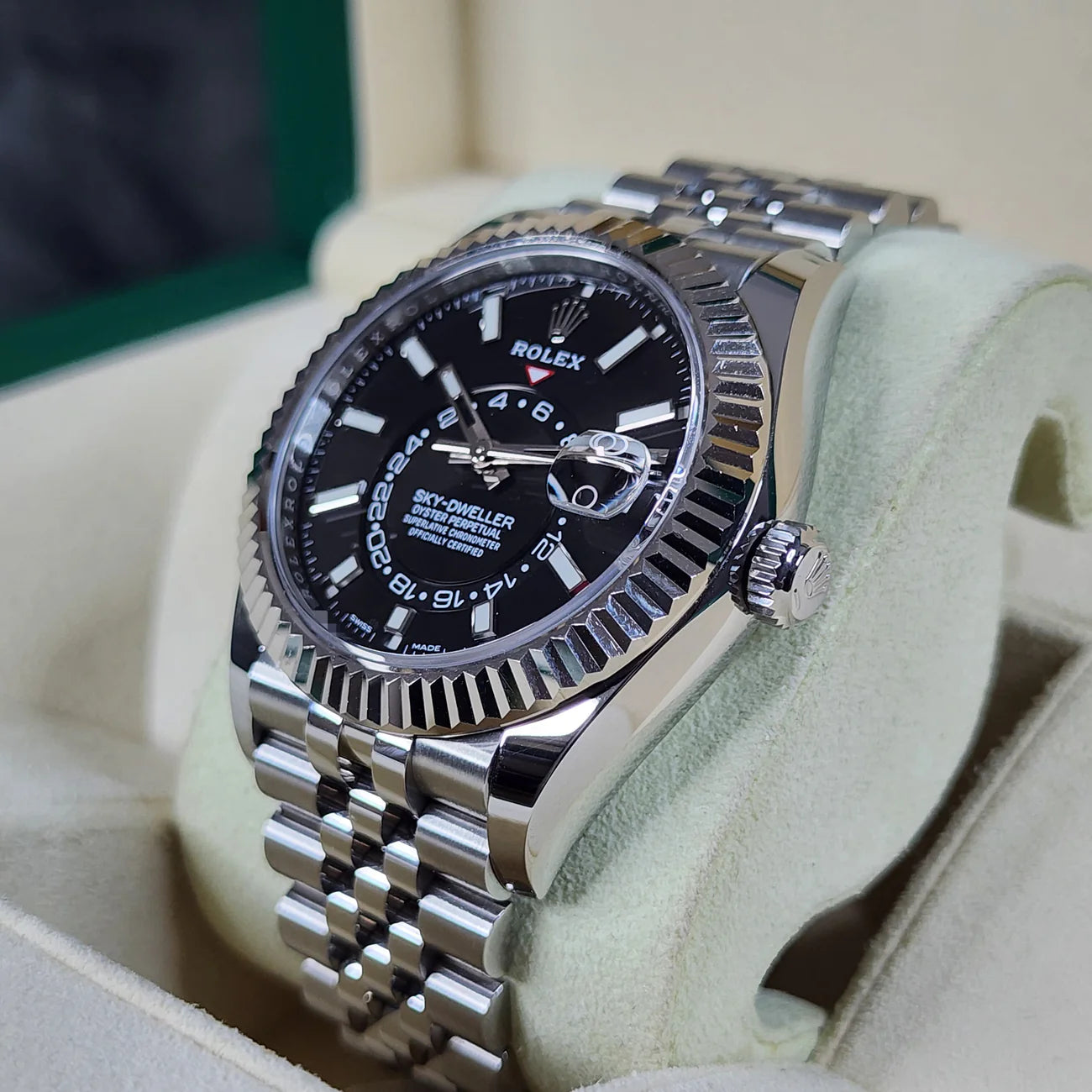 ROLEX SKY-DWELLER BLACK DIAL 42MM