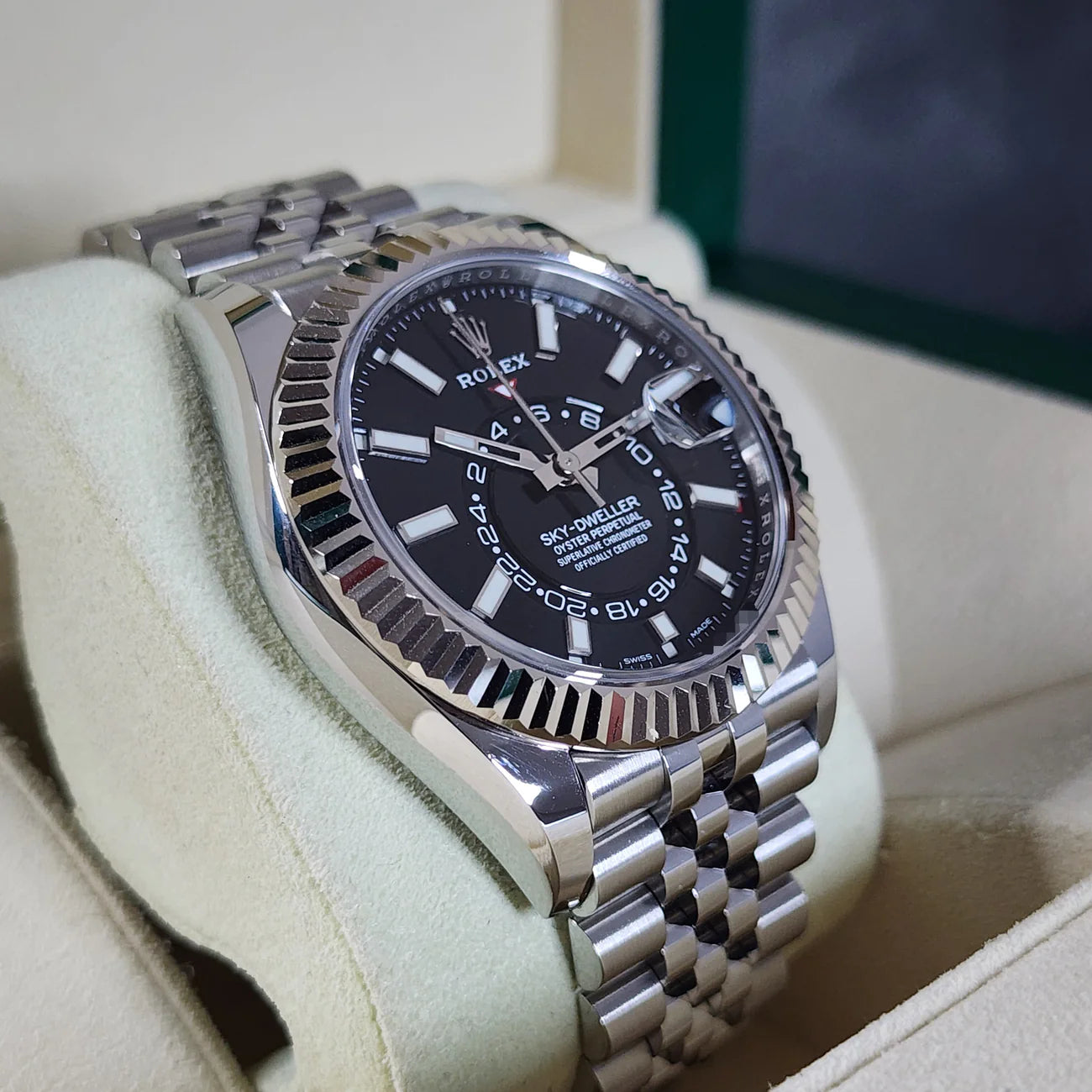 ROLEX SKY-DWELLER BLACK DIAL 42MM