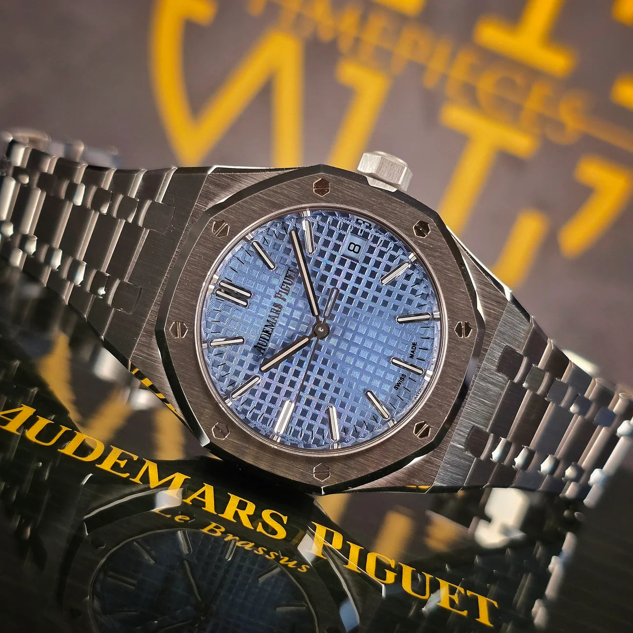 AUDEMARS PIGUET ROYAL OAK ICE BLUE 15550ST 37MM